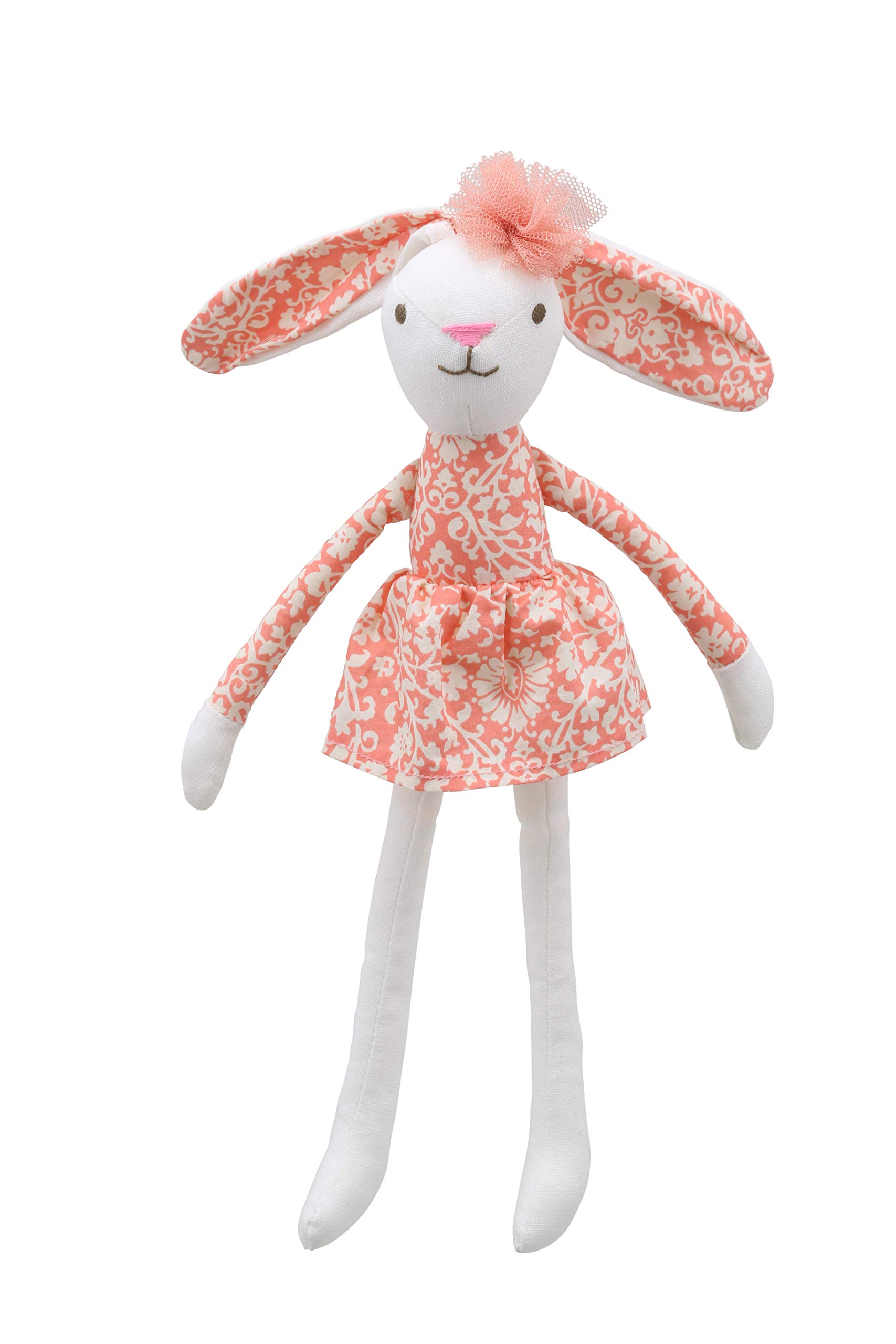 Wilberry - Linen - Hare in Orange Dress Soft Toy - WB004244