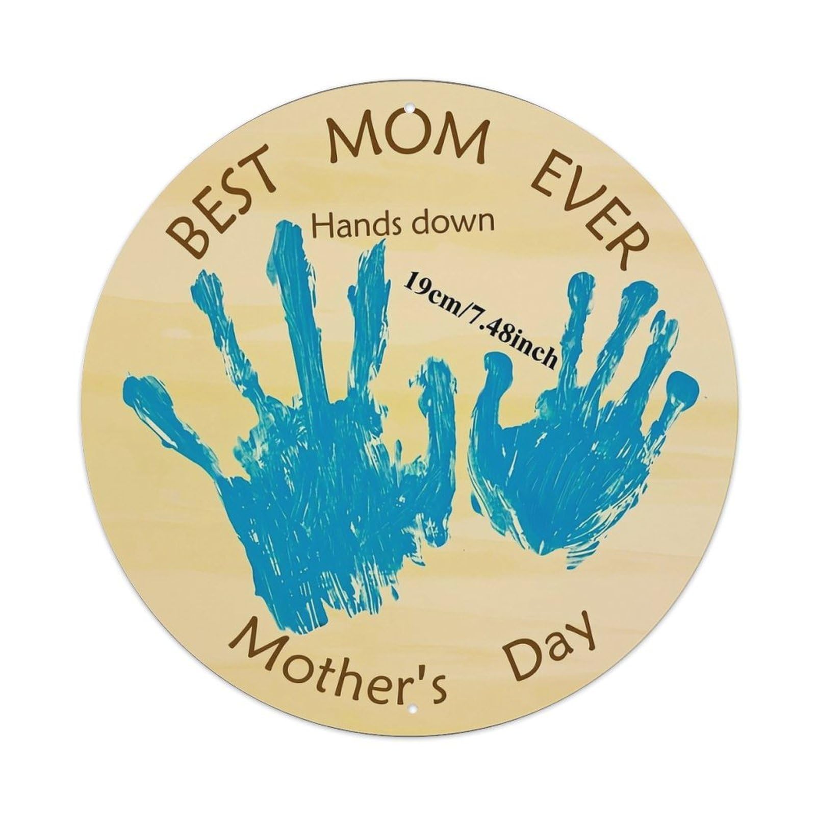Best Mom Ever Hands Down Metal Tin Sign Plaque