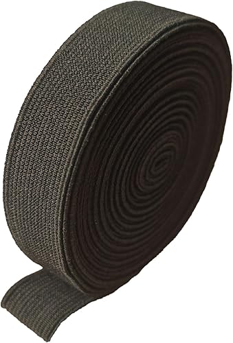 Kawaii Easy Crafting Banda elástica negra de 34 pulgadas - 5 yardas, correas de costura de carrete elástico de punto de alta elasticidad para