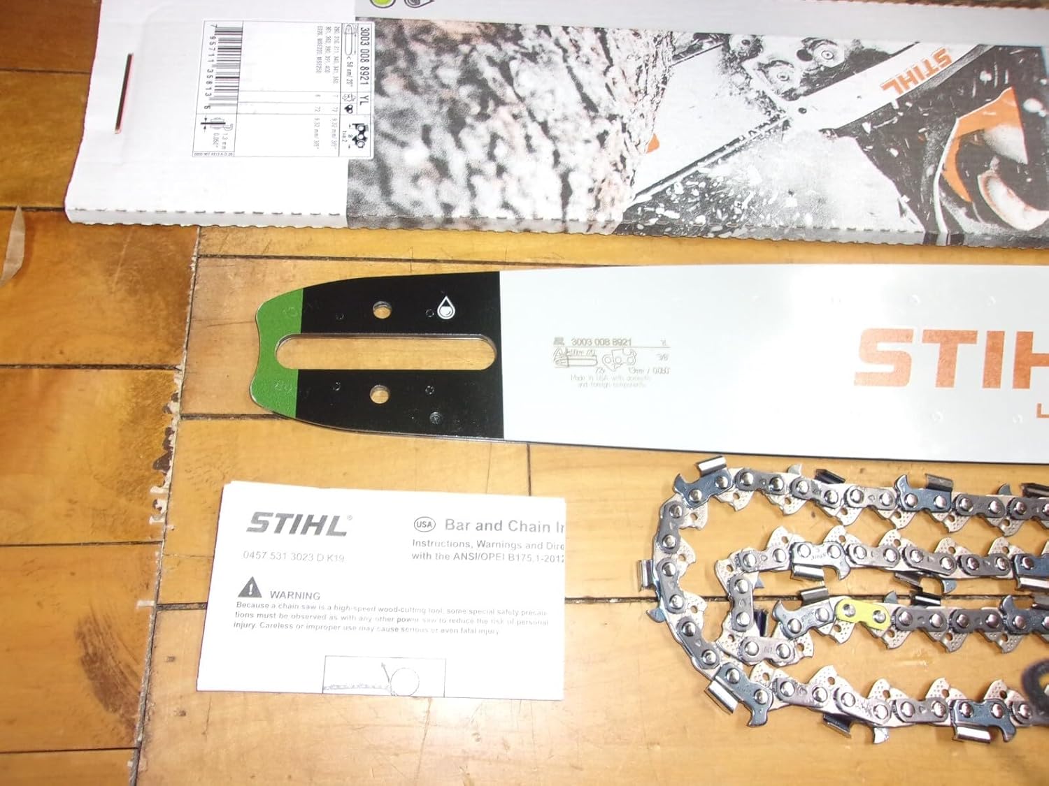 Replacement for Stihl OEM 20" Guide Bar & Chain 33RS 3/8" .050" 72DL 3003-008-8921#GM-SN2M