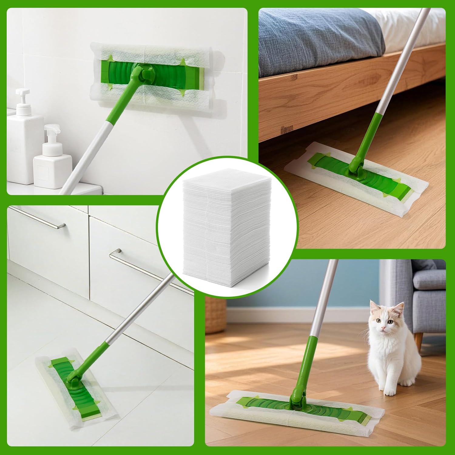 Dry Mop Refills Sweeper Disposable Dusting Cloths Dry Sweeping Refills Dry