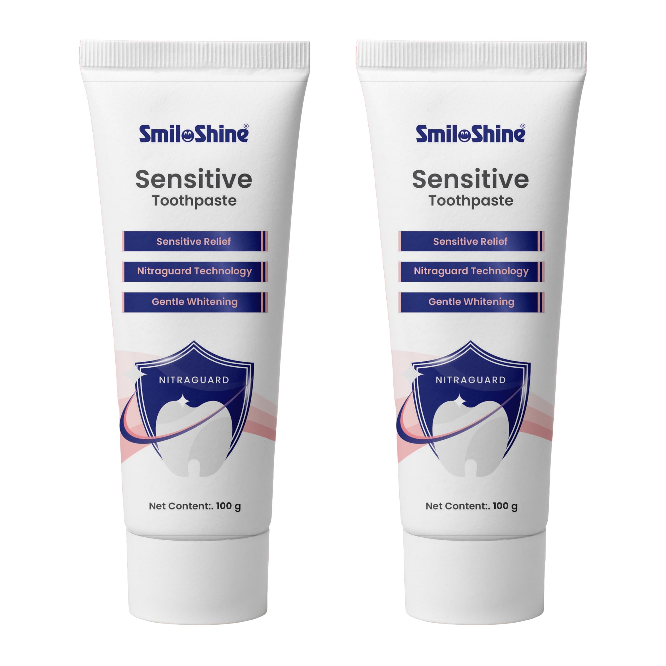 SmiloShine Pack of 2(100gx2) Sensitivity Toothpaste with Nitraguard Technology – Instant Relief for Sensitive Teeth-picture-31