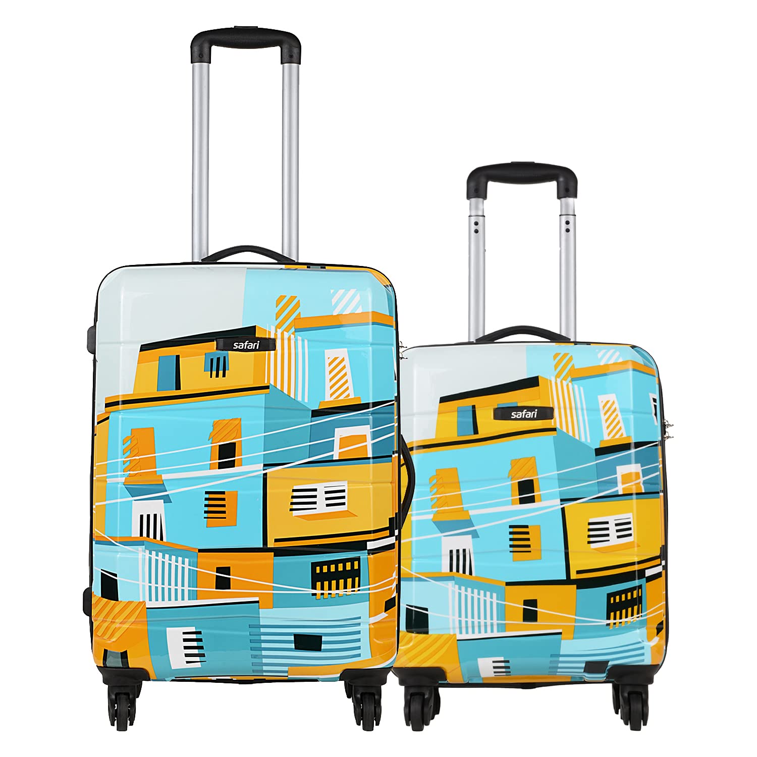Safari Oasis 55 Cms & 67 Cms Trolley Bags Hard Case Polycarbonate 4 Wheels 360 Degree Wheeling System Luggage, Trolley Bags for Travel, Suitcase for Travel, Multicolour (B0983RSTQ4) Amazon Price History, Amazon Price Tracker