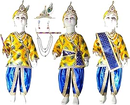 krishna costumes for kids krishna dress for boy & girls krishna kurta & dhoti fancy dress competition for age group 3 Months to 8 yrs