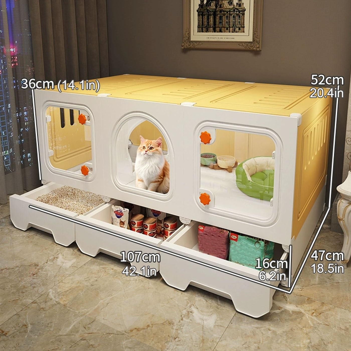 Amazon.co.jp: 猫 ケージ キャットケージ ケージ 猫 猫用ケージ 室内用