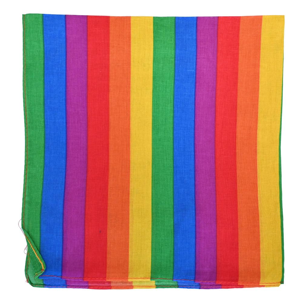 The Tie Company Paisley Psychedelic Dye Bandana Headband Funky Scarf Head Wrap - Rainbow Stripes