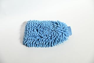 Premium Chenille Microfiber Car Wash Mitt, Blue, 1-Pk | Scratch-Free & Lint-Free Car Washing Brush with Double-Sided Design, Professional Microfiber Wash Mitts for Car Washing
