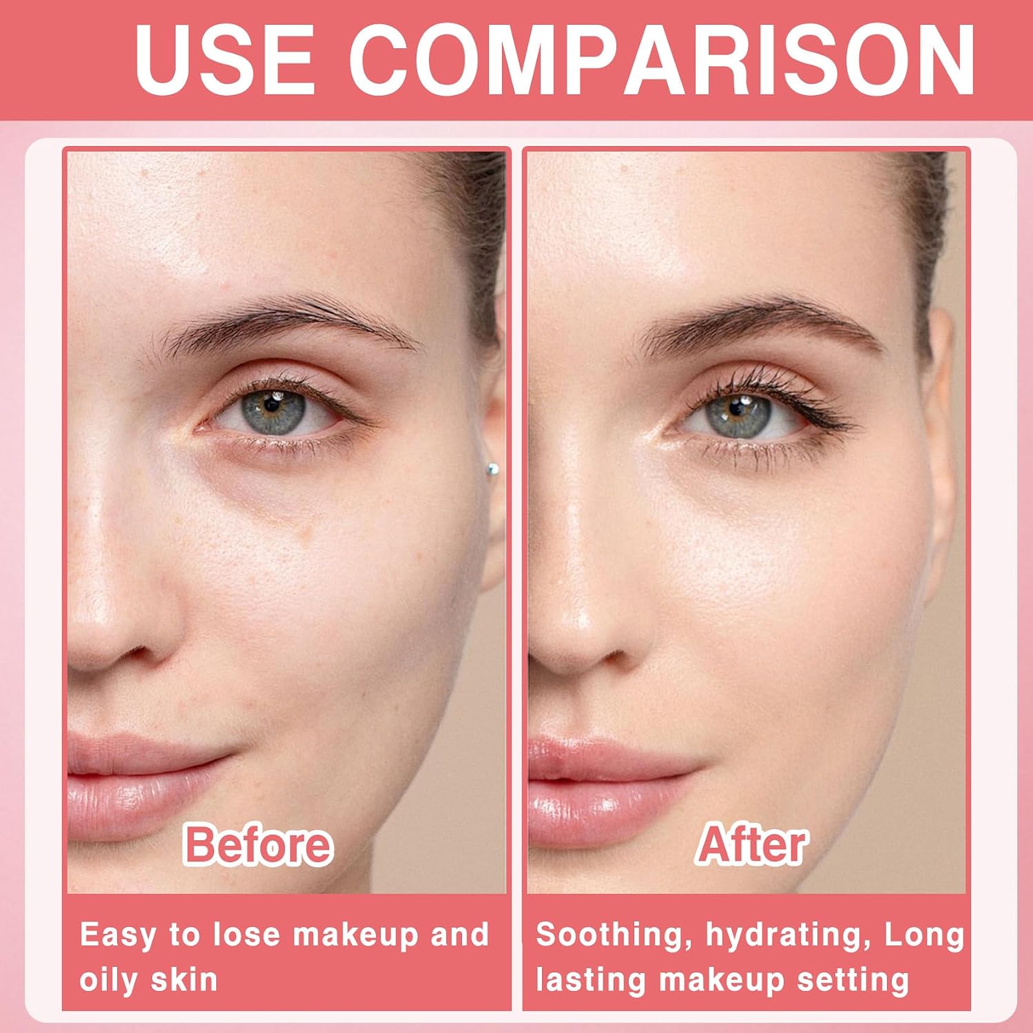 Glow Makeup Setting Spray, Shimmer Dewy Hydrating Setting Spray for Face, Long Lasting Glowing Radiant Finish, Lightweight & Refreshing, Protects and moisturizing Dehydrated Skin - 4 Oz