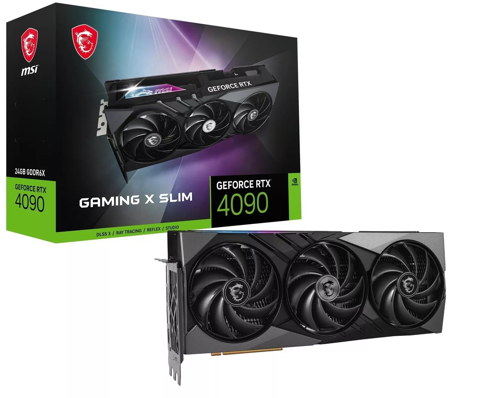 MSI GeForce RTX 4090 Gaming X Slim 24G Graphic Card - NVIDIA GeForce RTX 4090 GPU, 24GB GDDR6X 384-bit Memory, 21 Gbps, PCI Express 4 Interface, Upto 2595 MHz, TORX Fan 5.0 (B0CH1C2ZZ3) Amazon Price History, Amazon Price Tracker