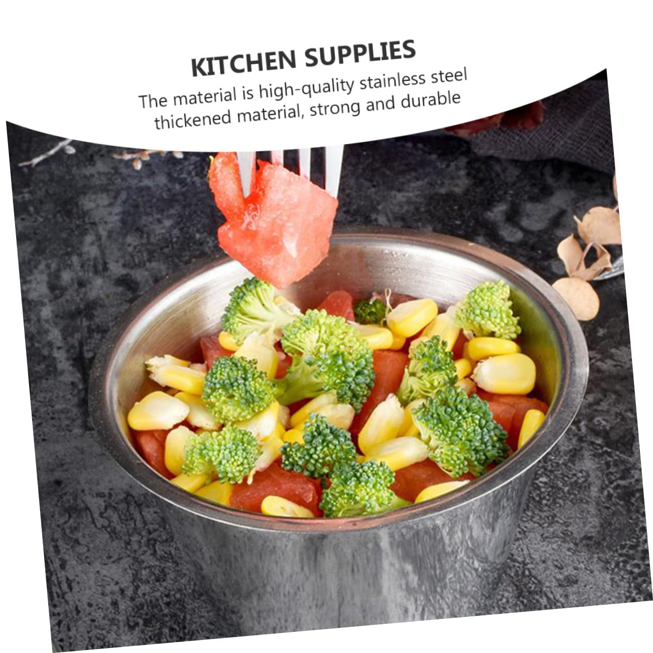 KICHOUSE 4-piece Stainless Condiment Cups Drip-free Sauce Bowl Lids Dipping Sauce Cups for Western Food Ideal for Home Restaurant