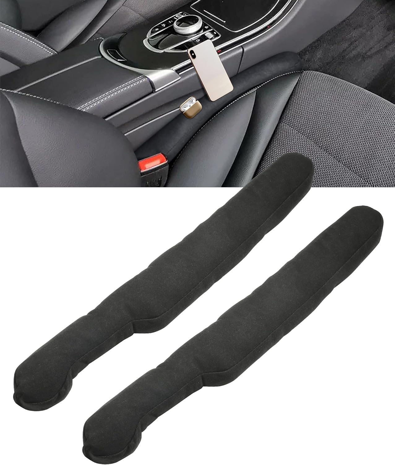 YAKEFLY 2Pcs Car Seat Gap Filler,Universal Car Gap Filler
