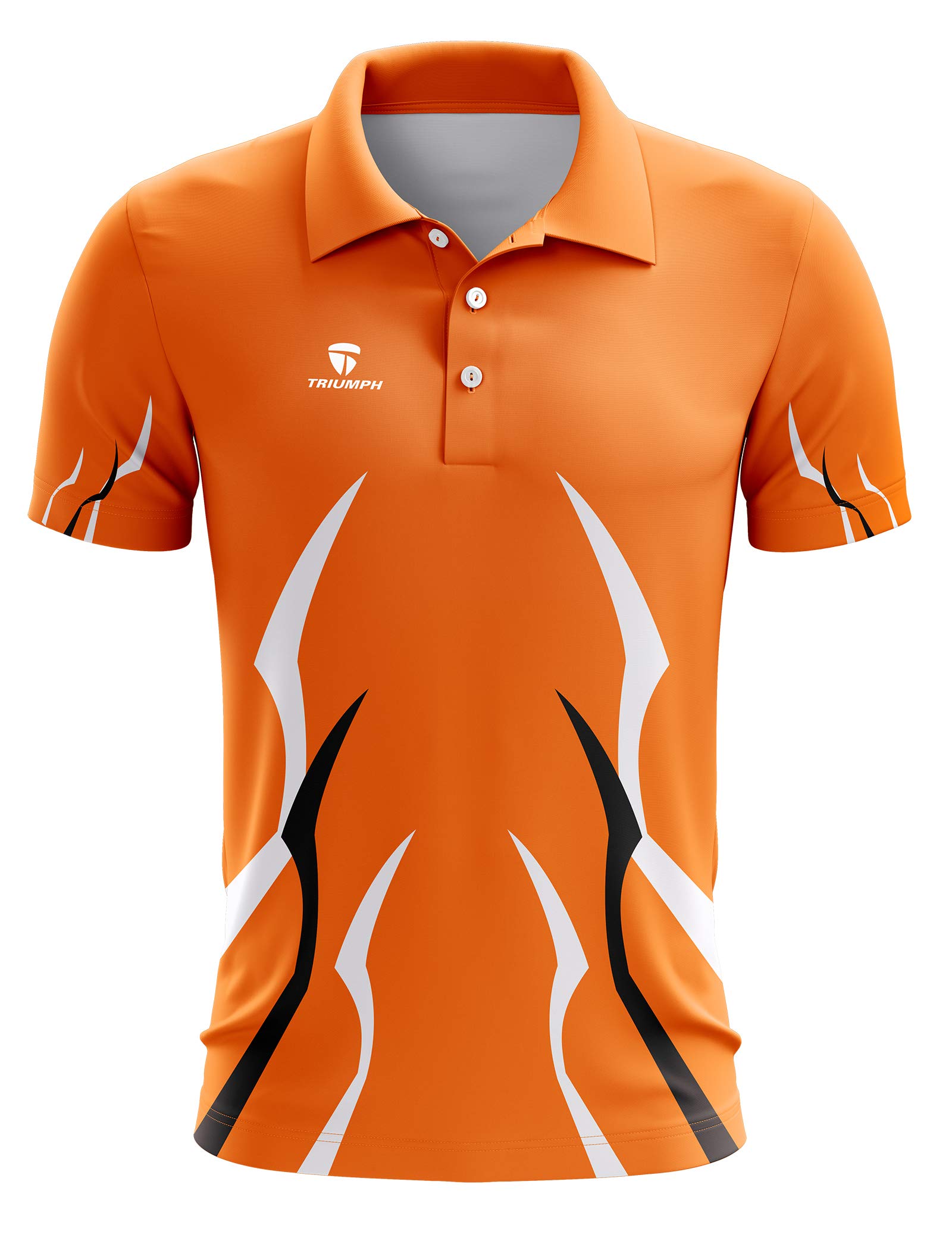 TRIUMPH Cricket Sports Jersey for Mens Full Printed DRI-FIT Cricket Polo T  Shirt Half Sleeves Jersey Tess for Team Player Cricket Clothes