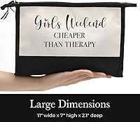 Vista 43 de Monogrammed for Women Initial bridesmaid gifts, Personalized monogram Monogram Cosmetic Bag,Travel Makeup Bag Suitable for Wedding weekend Beach