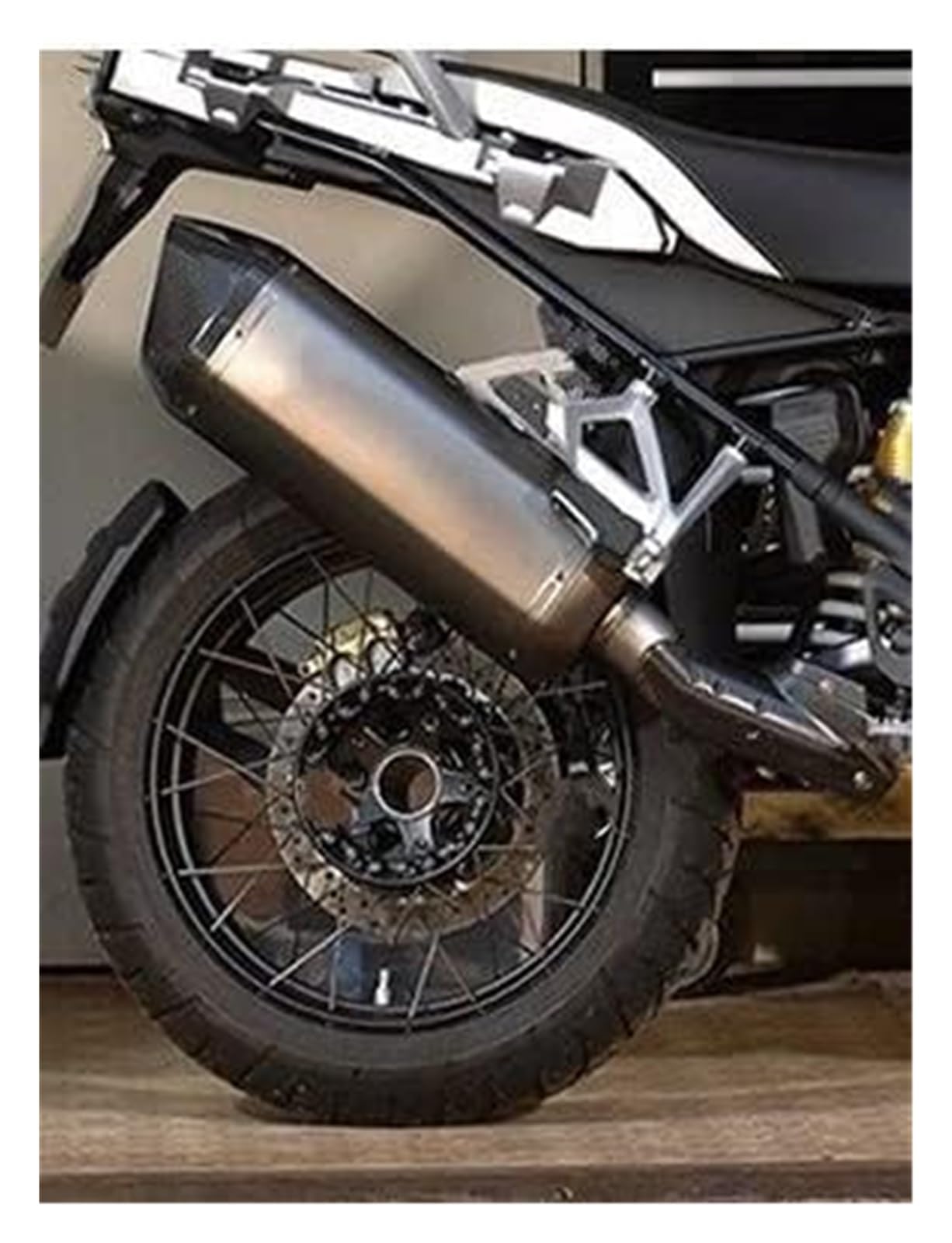 per BMW R1200gs R1250gs Silenziatore di Scarico per Motocicletta Escape con Scudo Termico in Fibra Carbonio E Tubo Db Killer Silenziatore Scarico Tubo