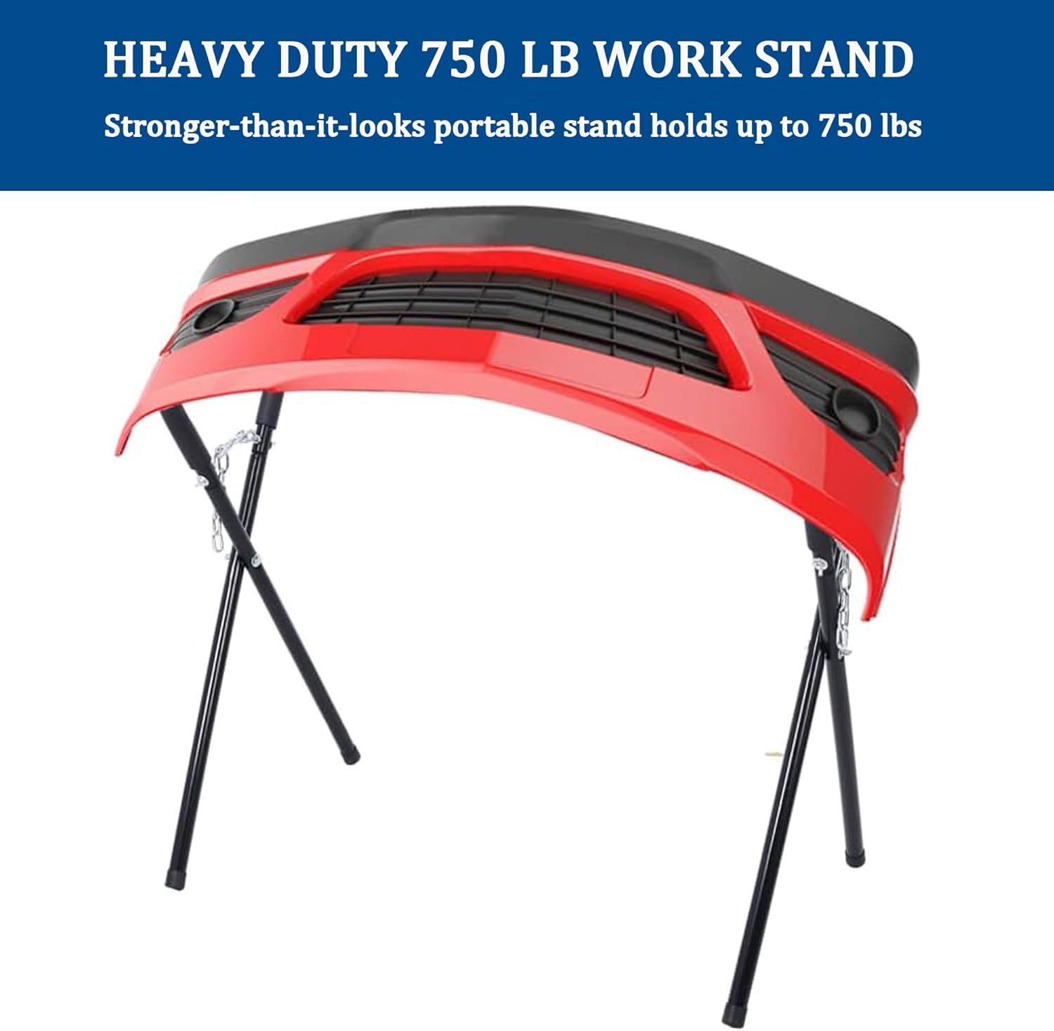 Heavy Duty Work Stand, Automotive Fenders Stand for Bumpers, Fenders, Doors & Hoods Works,Portable Workbench Folding Work Stand,750 Lbs Capacity ,Adjustable,Padded,for Garages,Repair Shops & Diy 1Pcs