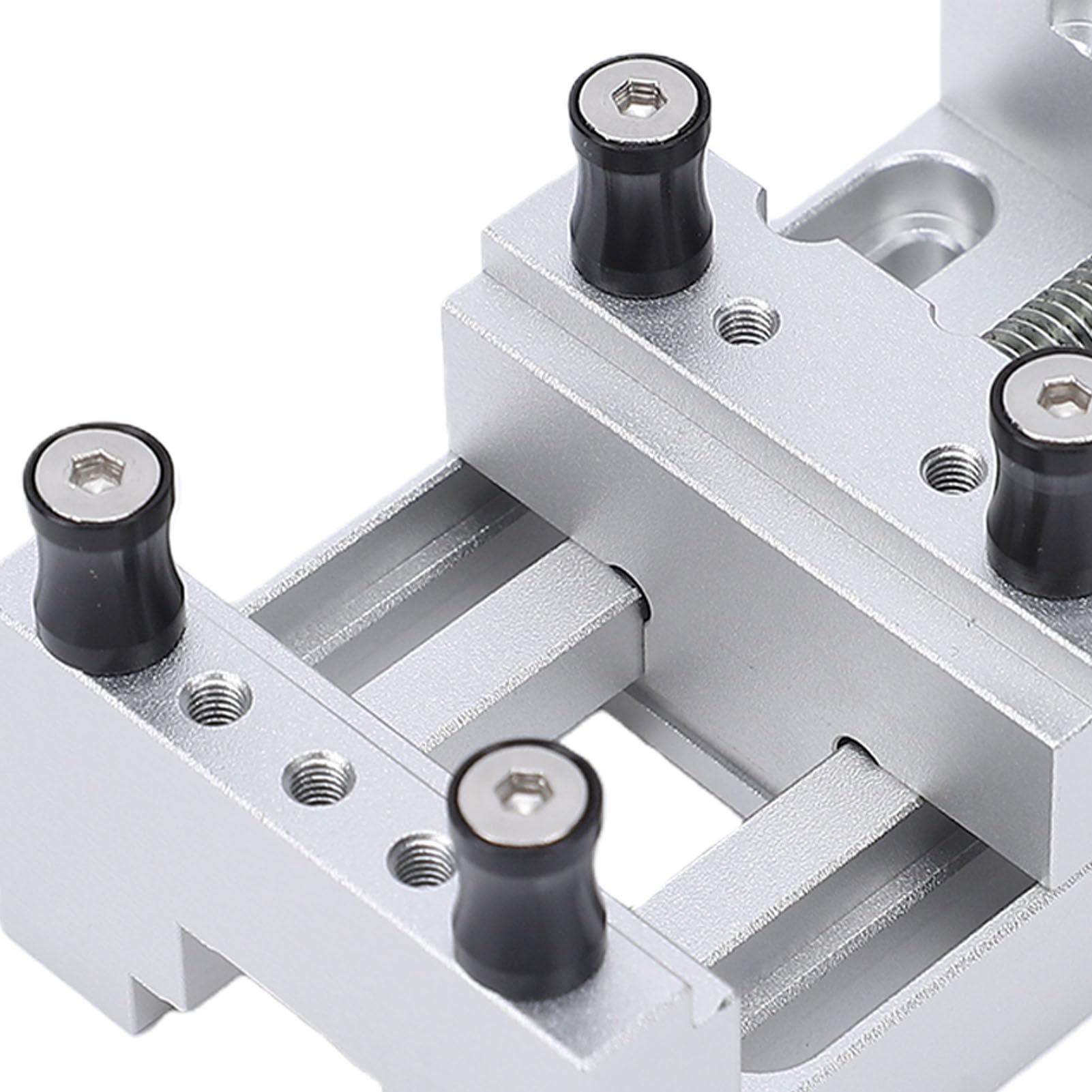 Mini morsa per trapano a colonna, 0-47 mm con ganasce in gomma, morsetto piatto piccolo in lega CNC