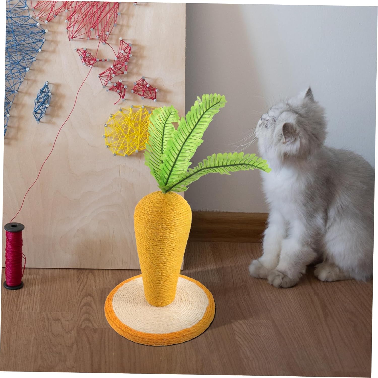 1Pc Cat Scratching Board Durable Carrot for Climbing Scratching Prevents Furniture Damage Fun Plaything for Cats for Cat Lovers