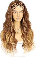 Sapphirewigs Ombre Barna Hullámos Fejpántos Paróka - 66 cm Hosszú, Ragasztómentes Műhaj 150% Sűrűséggel, Napi Viseletre és Cosplayhez 2