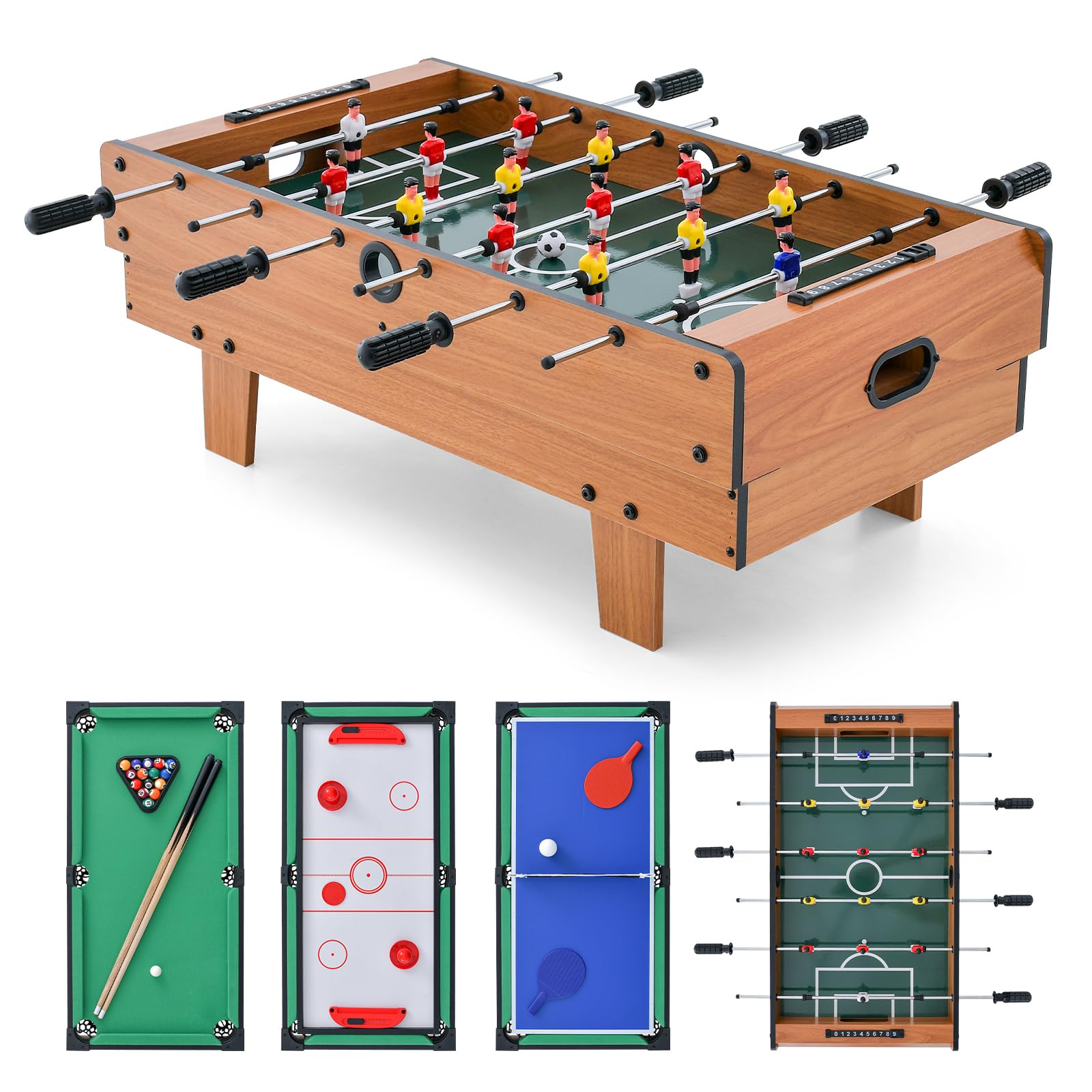 GYMAX 4 in 1 Multi Game Table, 32
