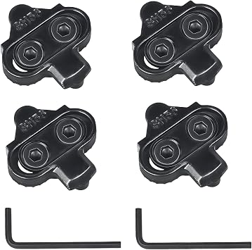 زوجان من مشابك الدراجة المتوافقة مع دواسات Shimano MTB SPD،جزء بديل لمشابك الدراجة SH56 متعددة الإصدار وSH51 أحادية الإصدار لمشابك SPD أحذية ركوب الدراجات مع مفتاحين سداسيين
