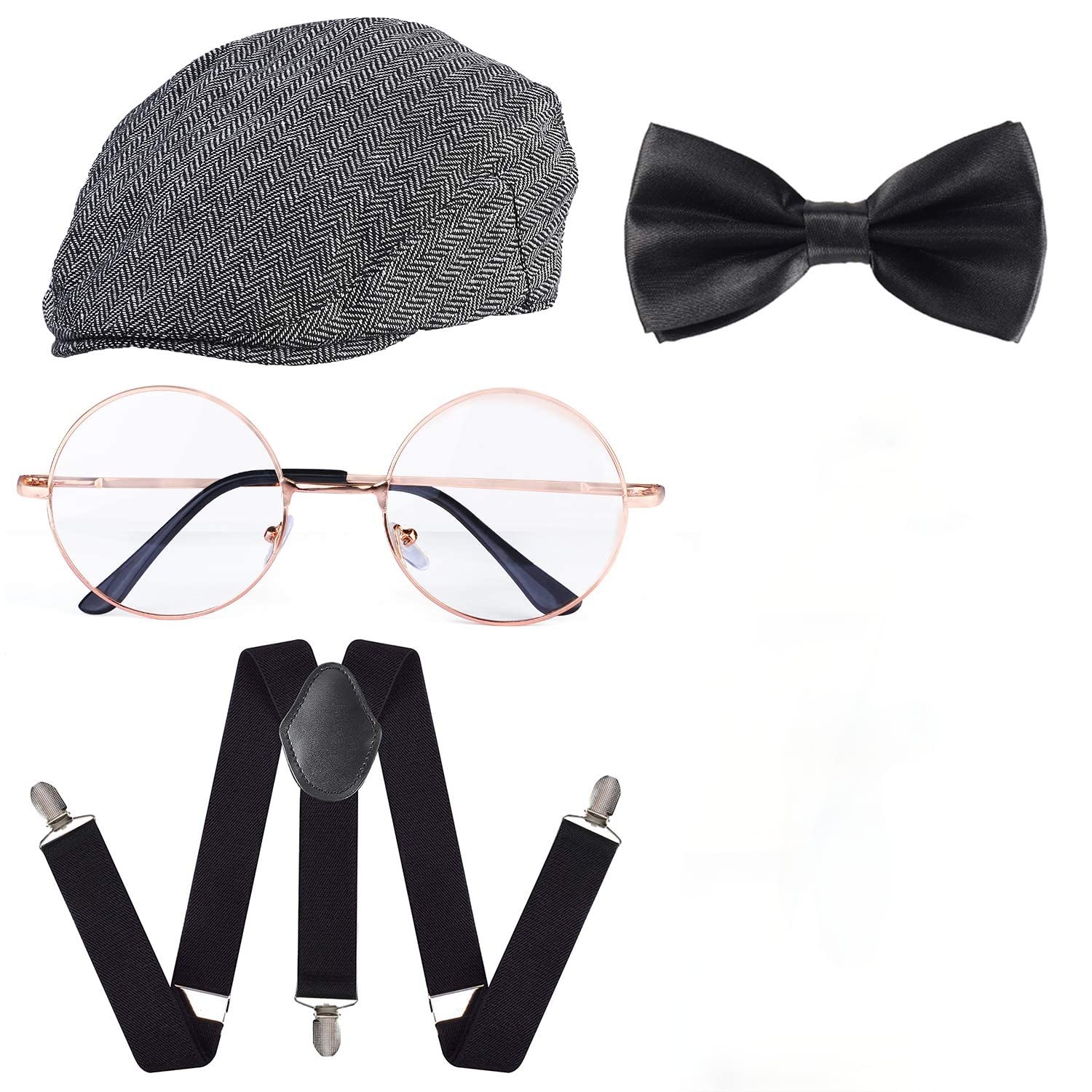 1920s Men Costume Accessories Old Man Costume Grandpa Cosplay Set