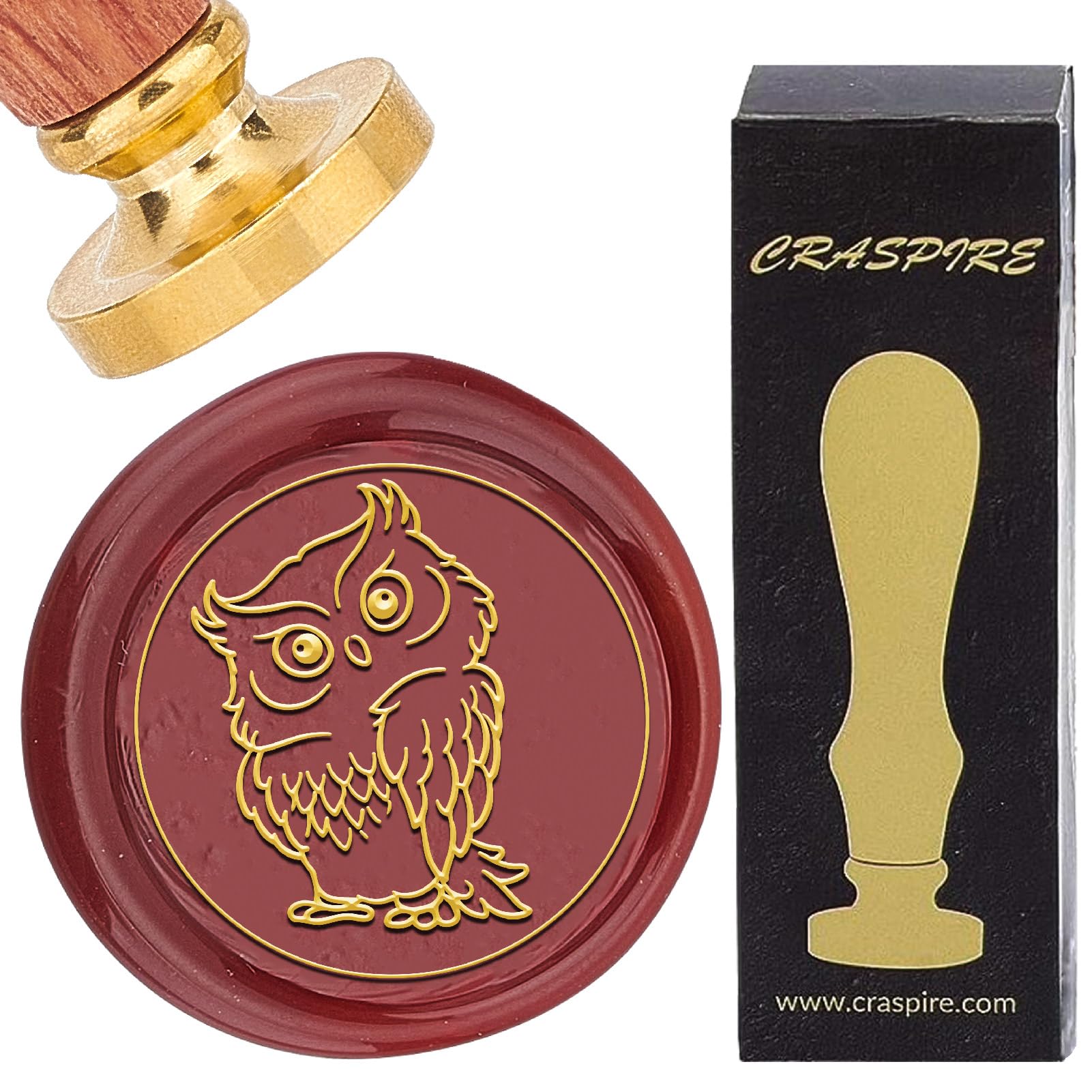 Tampon De Cire Motif Patte De Chien – Diamètre 30 Mm – Tête En Laiton Amovible, Manche En Bois – Pour Sceller Enveloppes, Cartes, Cadeaux