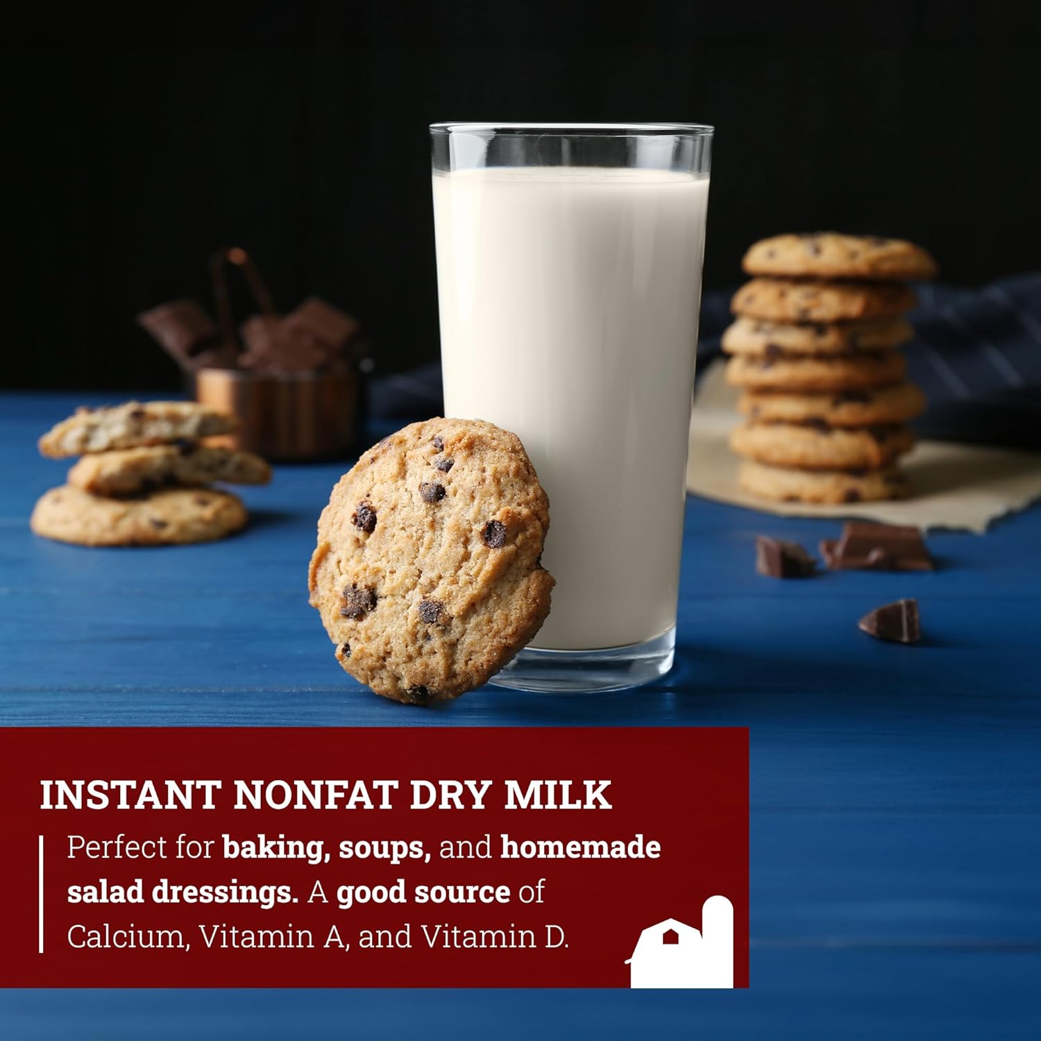 Hoosier Hill Farm Instant Nonfat Dry Milk Powder, 2LB (Pack of 2)