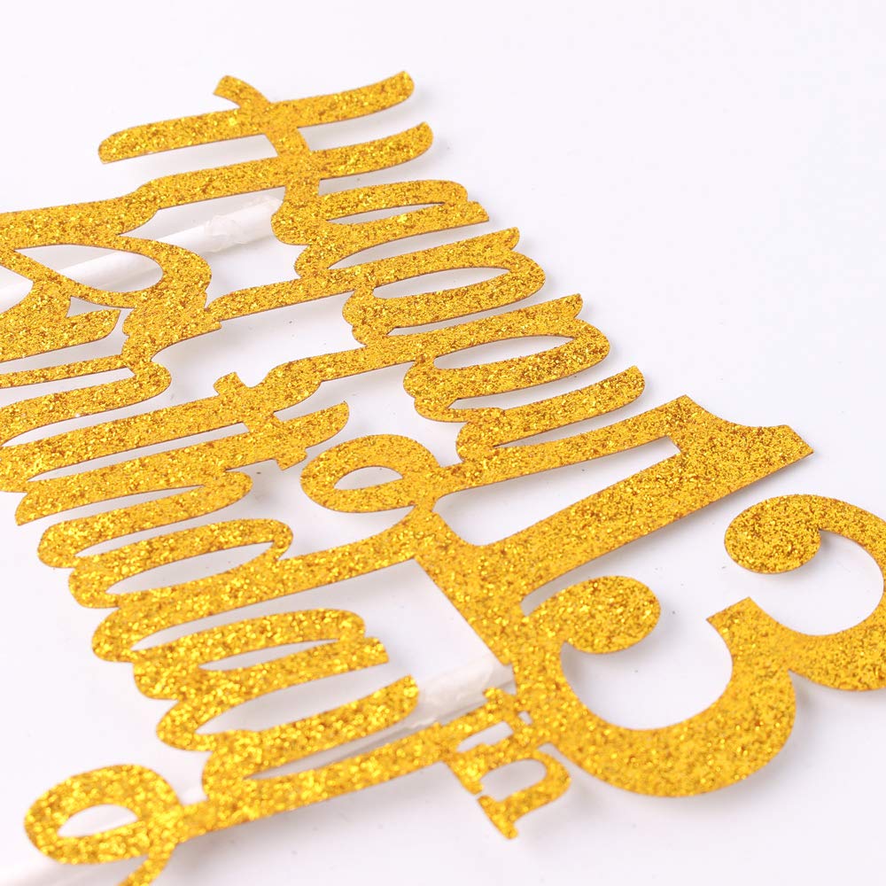 【Sunny Blessing】 Sunny Zx 13 Years Blessed And Loved Cake Topper 13th | Desertcart