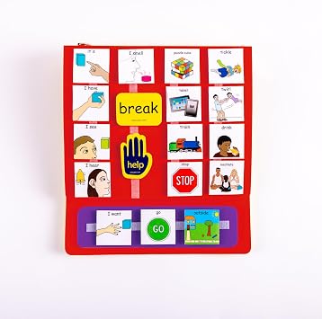 Large PECS Communication Book Red