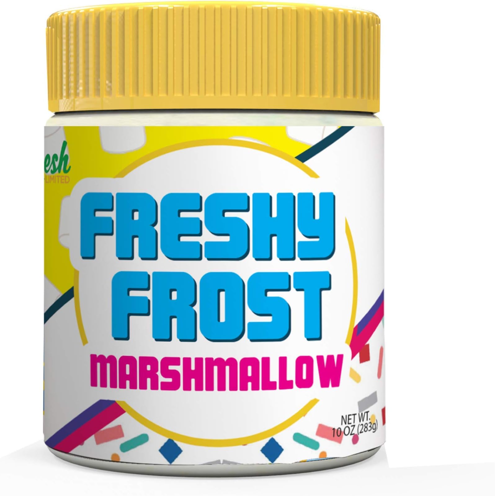 Freshy Frost Marshmallow Flavored Nut Butter Frosting | All Natural, Gluten-Free| 10oz.