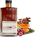 Strongwater Old Fashioned Mix - Makes 32 Cocktails - Handcrafted Old Fashioned Syrup with Bitters, Orange, Cherry, Organic Demerara Sugar - Craft Cocktail Mixer, Just Mix with Bourbon,Whiskey - 1 Pack