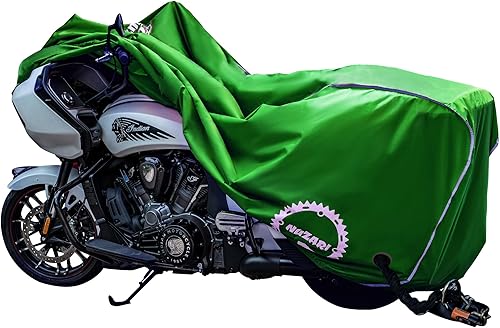 Miniatura 3 de Funda premium resistente al clima, poliéster resistente al agua cprotector y escudo resistente al calor. La cubierta de motocicleta tiene tela