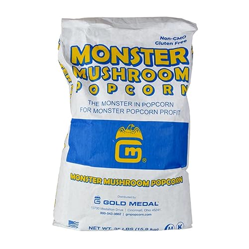 Bolsa de palomitas de maíz con champiñones Monster de 35 libras