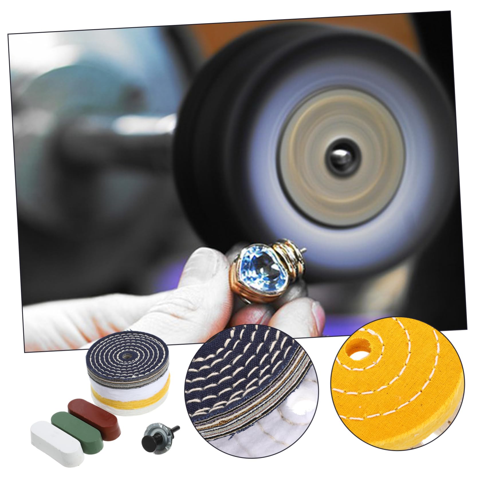 TOPBATHY Disco Lucidante da Banco di Dischi Lucidanti per Trapano Kit di Lucidatura Dischi Lucidanti per Vernice Vetro Plastica e Componenti Elettronici Accessori per Levigatura