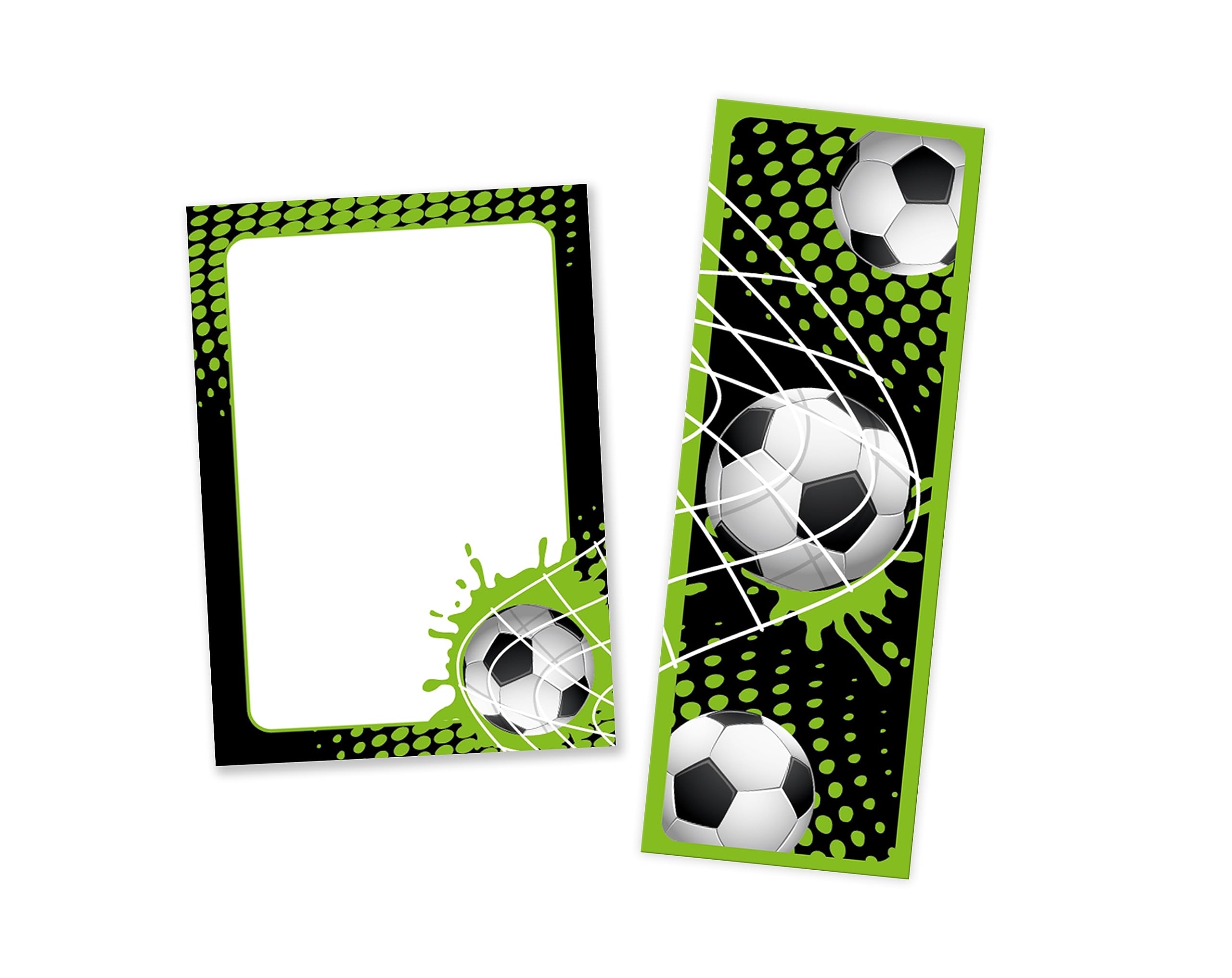 12x Fußball Mitgebsel Set - Geschenktüten Mit Aufklebern & Lesezeichen Für Kindergeburtstage