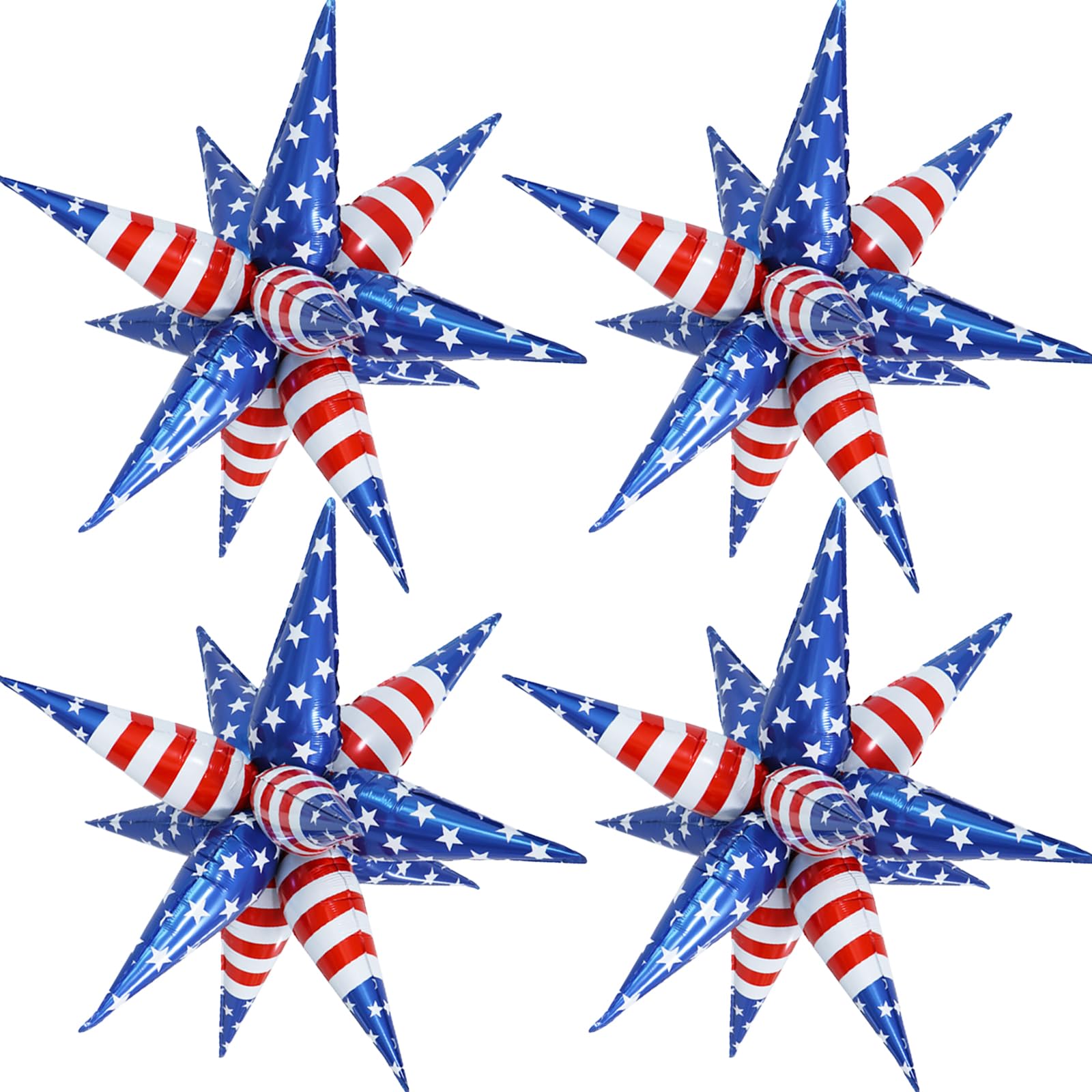 32" American Balloons Patriotic Balloons Red White and Blue Balloon for Labor Day Party Decorations Patriotic Decorations Veterans Day USA Party Memorial Day for Fallen Party 4th of July Supplies