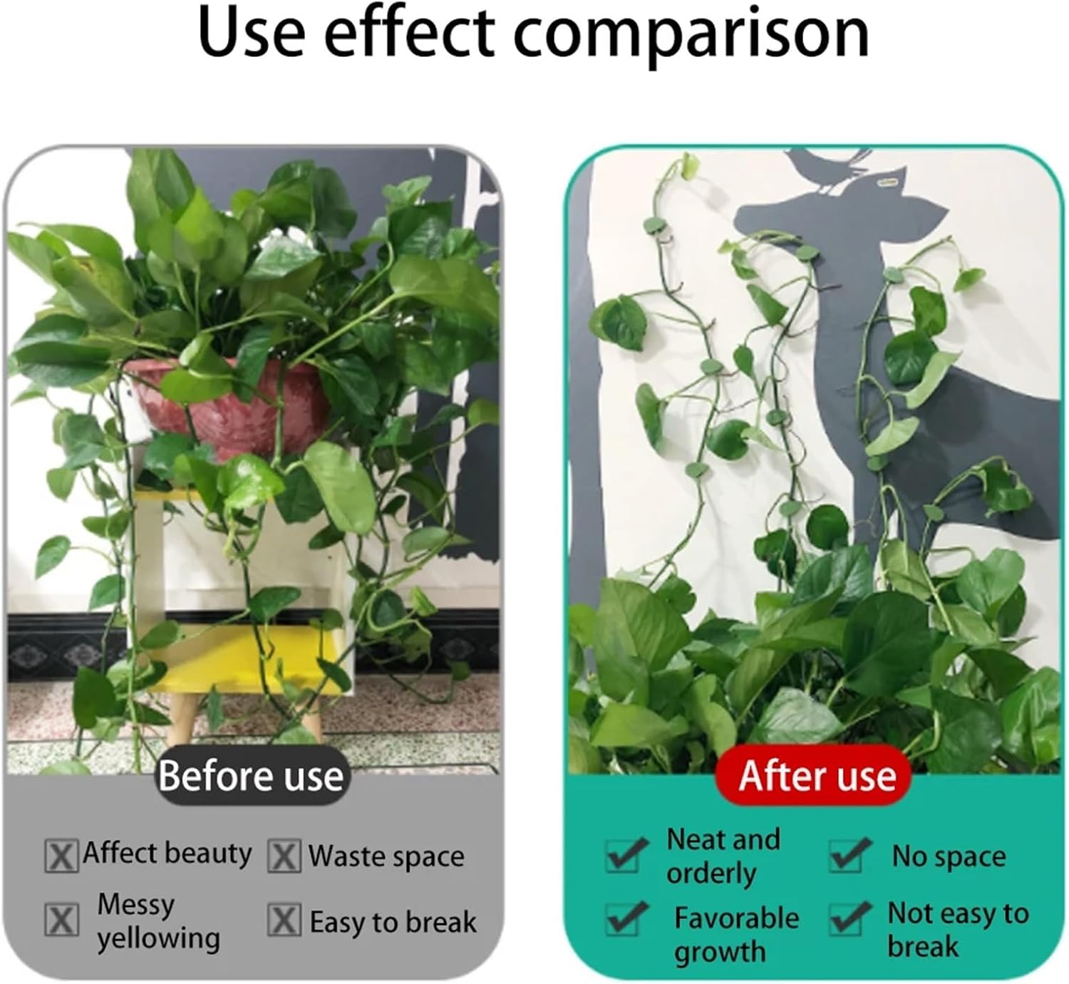 Plant Clips 300 PCS Wall Rattan Clamp Clip Home Decor and Organizing Plant Clips for Gardening