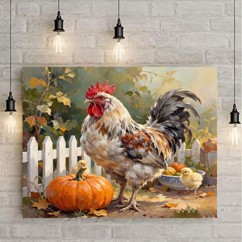 Diamond Painting Adulti Pollo Diamond Painting Kit 100x70cm O-R162G