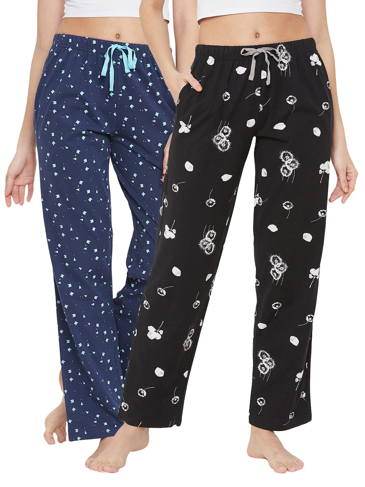 clovia Women'S Cotton Pack Of 2 Pyjama-picture-19