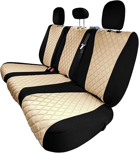 FH Group Fundas de asiento Neosupreme de ajuste personalizado para Ford F-150 XLT 2015-2022 Lariat Raptor y Ford F-250 F-350 F-450 2017-2022 con