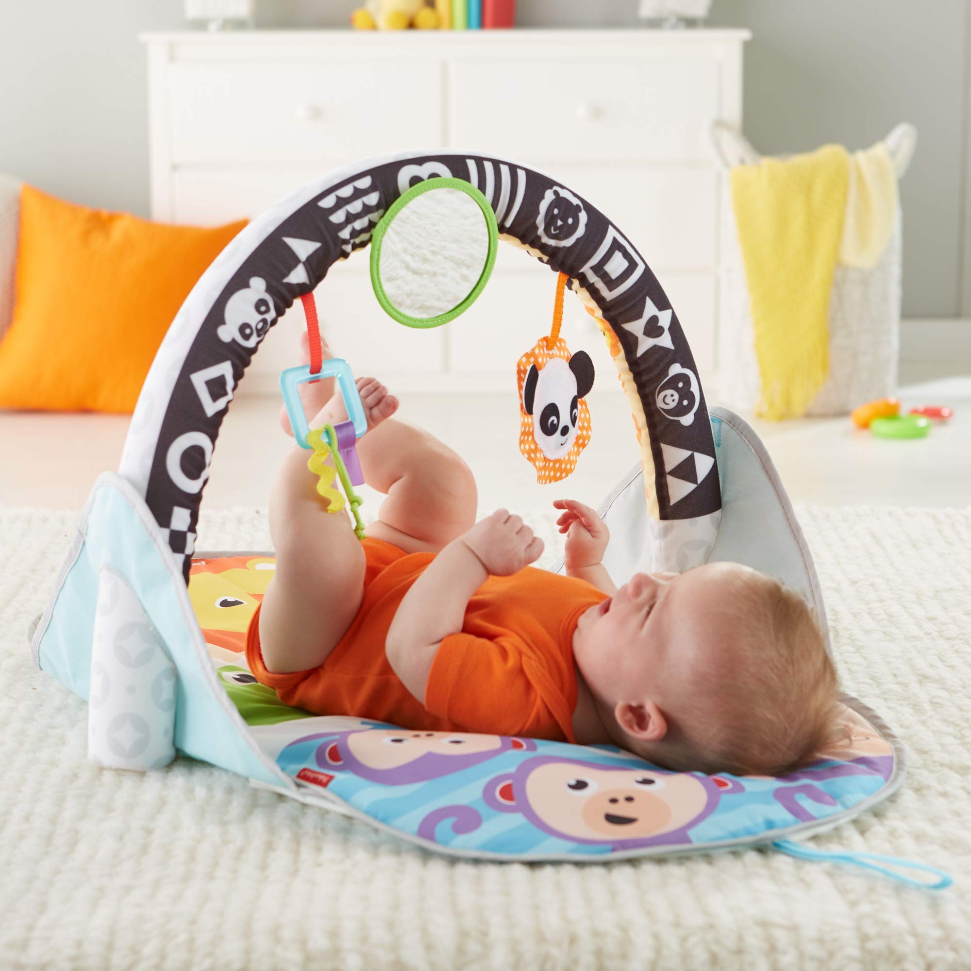 Fisher-Price- gimnasio infantil, Color azul (Mattel FXC14)