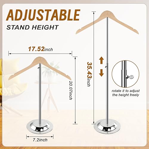 Miniatura 4 de Soporte de exhibición de camisa ajustable, soporte de exhibición de camisetas de 20-35 pulgadas de altura para vendedores, camisas de exhibición de