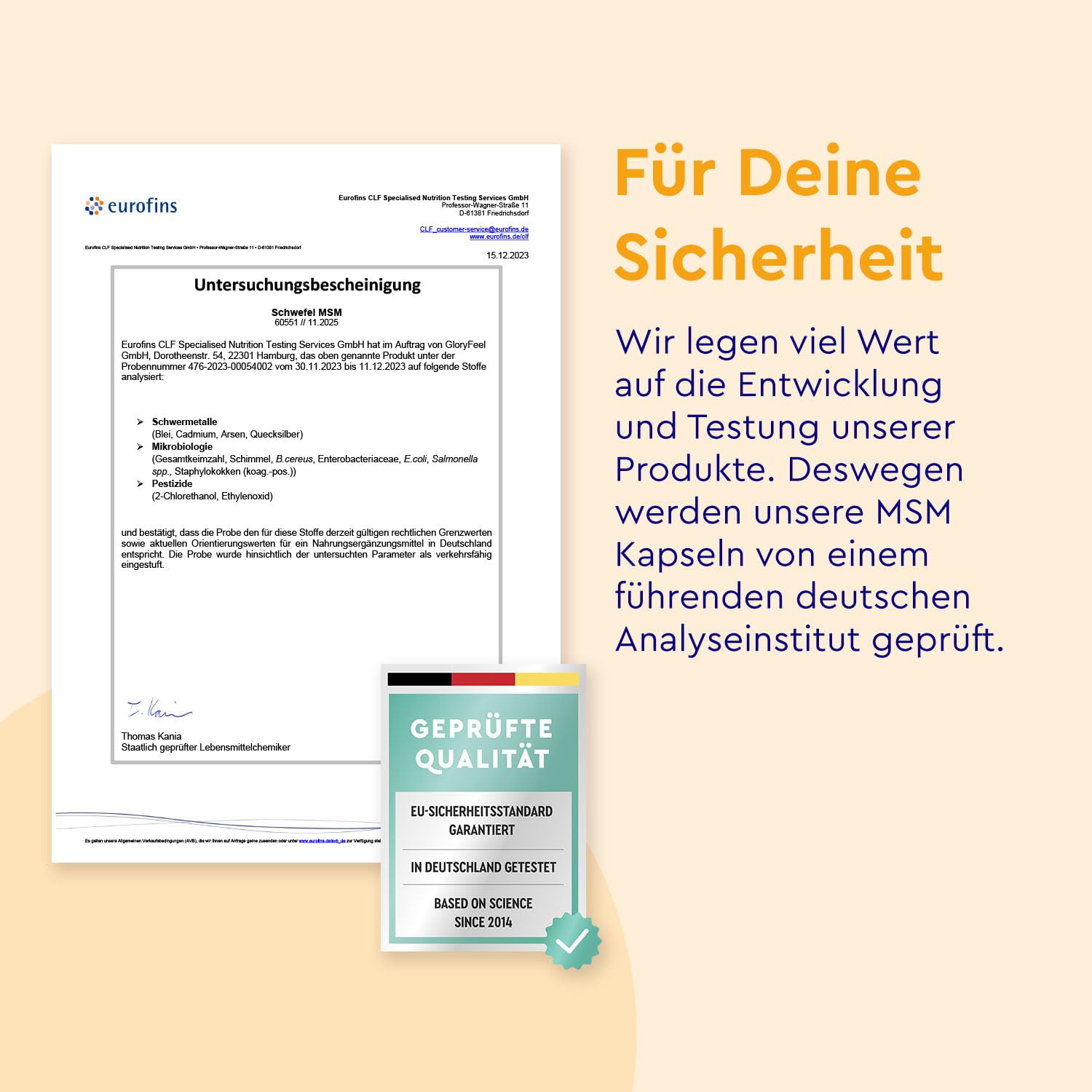 MSM Kapseln hochdosiert 365 Stück - 1600mg Methylsulfonylmethan (MSM) pro Tagesdosis - 99,9% reines MSM Pulver - vegan, laborgeprüft & ohne Zusätze in Deutschland hergestellt