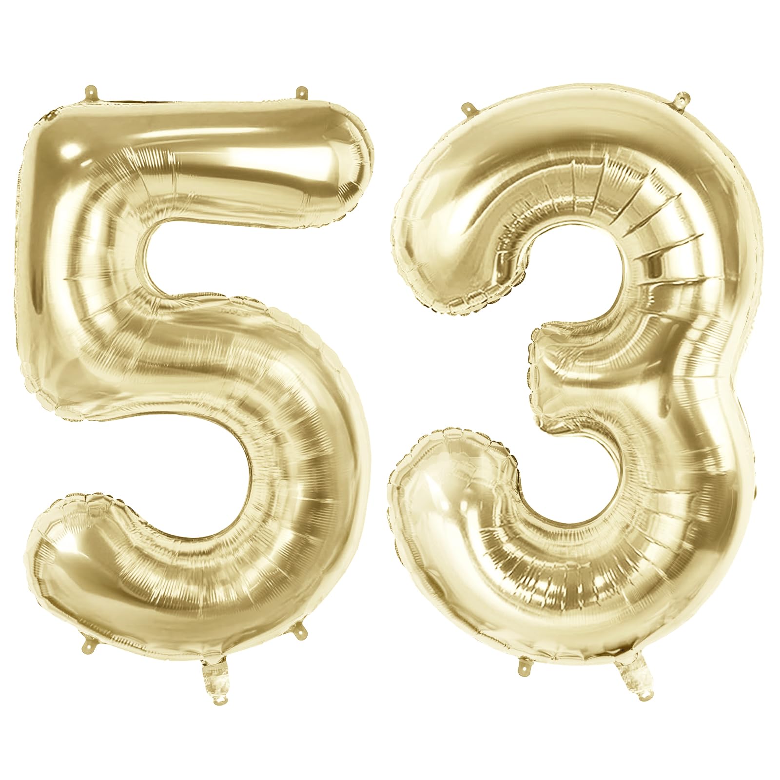 Blue Number Balloons XLOOD Number 53 Balloons 32 Inch Digital Balloon ...