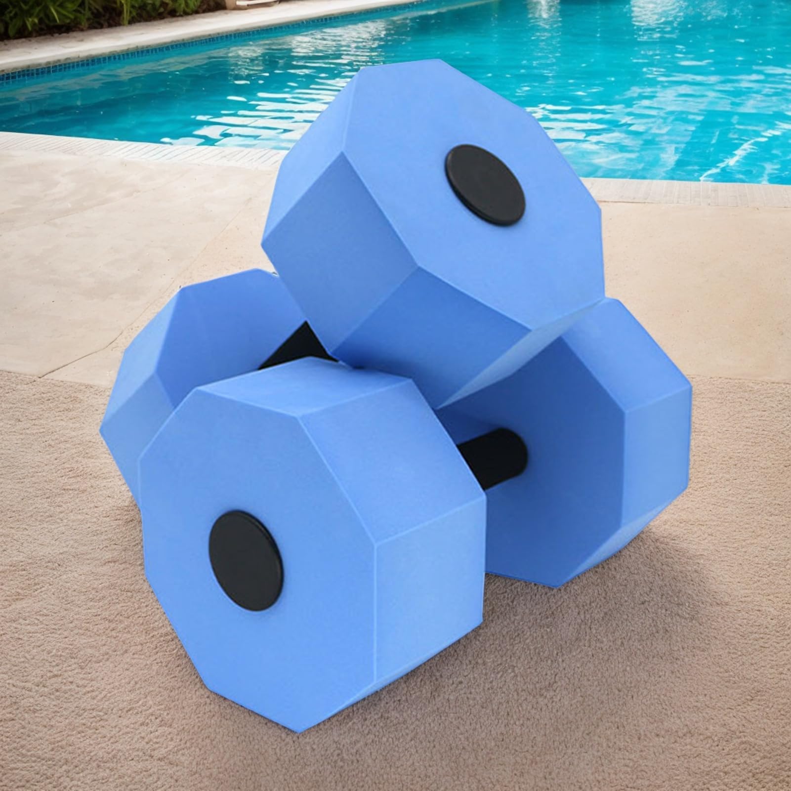 Manubri Acquatici, 1 Par di Pesi in Schiuma per Esercizi in Piscina, Attrezzatura Aerobica Ad Alta Densità Leggera Per Allenamento Indoor Bambini E Dimagrimento