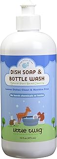 Little Twig Dish Soap and Bottle Wash, Unscented, 16 Fluid Ounce