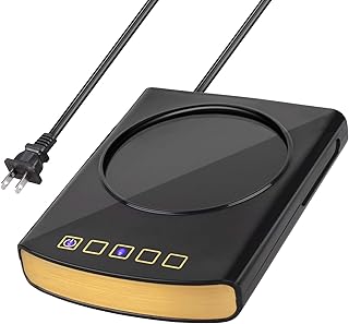 Colorsmoon Coffee Mug Warmer, Electric Cup Warmer for Desk Use, 4 Temperature Levels & 8-Hours Auto Shut Off, Mug Heater f...