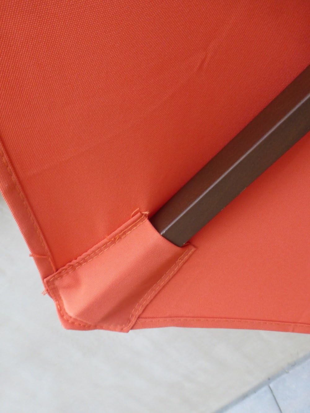 Formosa Covers 9ft Umbrella Replacement Canopy 6 Ribs in Red or Orange (Canopy Only)