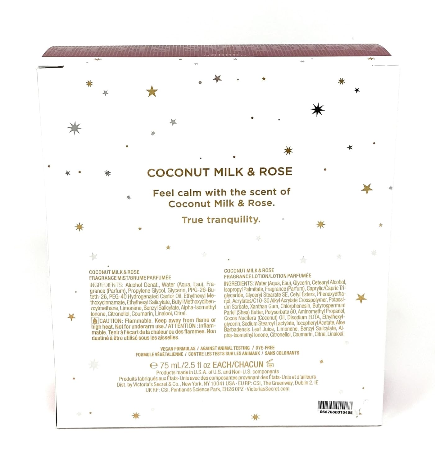 Victoria's Secret Coconut Milk & Rose Fragrance Mist, Lotion 2.5 fl oz Gift Set - Image 2