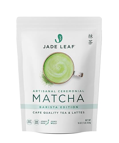 Jade Leaf Matcha Polvo de té verde matcha de grado ceremonial, auténtico origen japonés, edición artesanal de barista para té y lattes de calidad de
